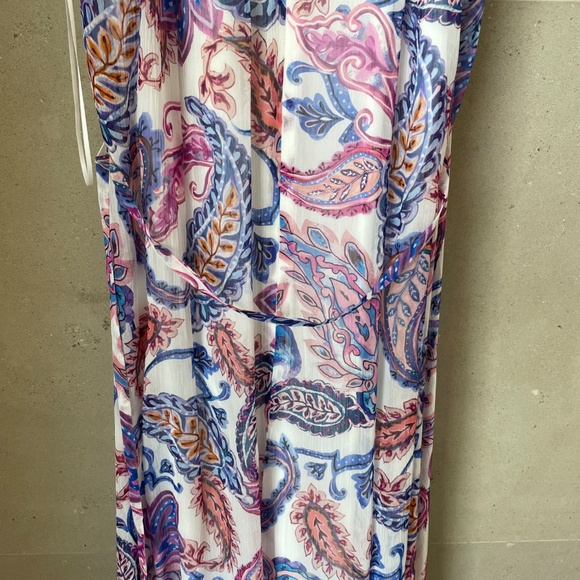Gorgeous Milly Like New Halter Maxi Dress Size 6 Worn Once - Picture 4 of 7